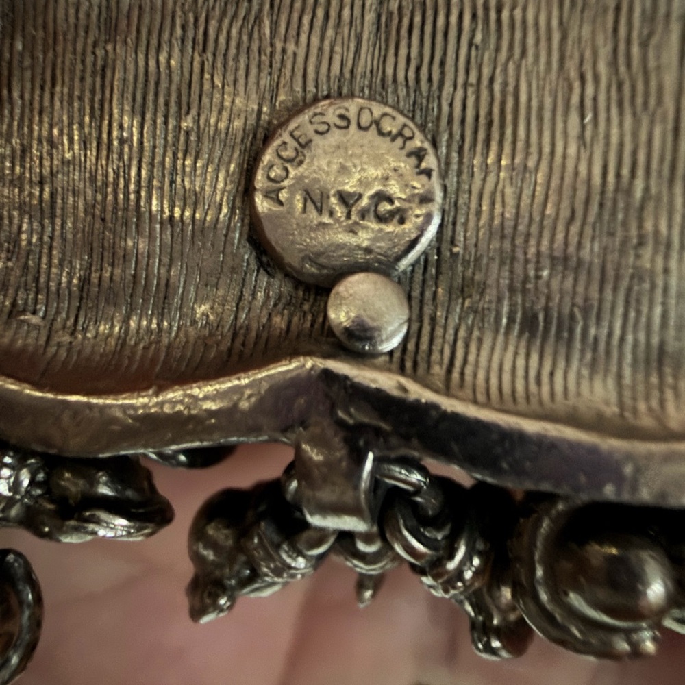 Accessocraft  NYC Amber and Silver-Tone Pendant Necklace - Women Jewelry - Picture 3 of 6